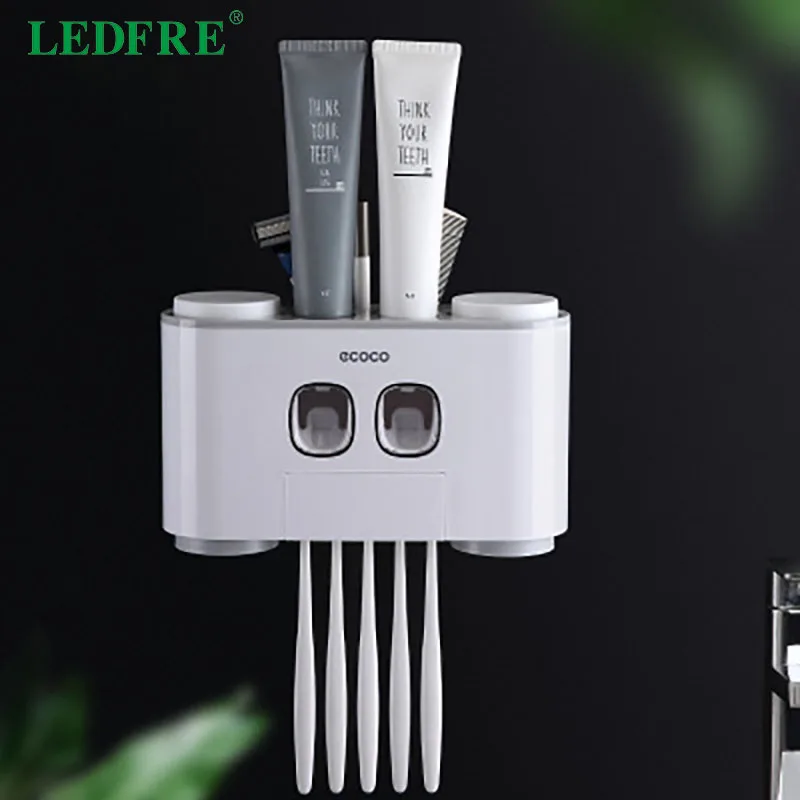LEDFRE пластиковая автоматическая выжималка для зубной пасты диспенсер набор с