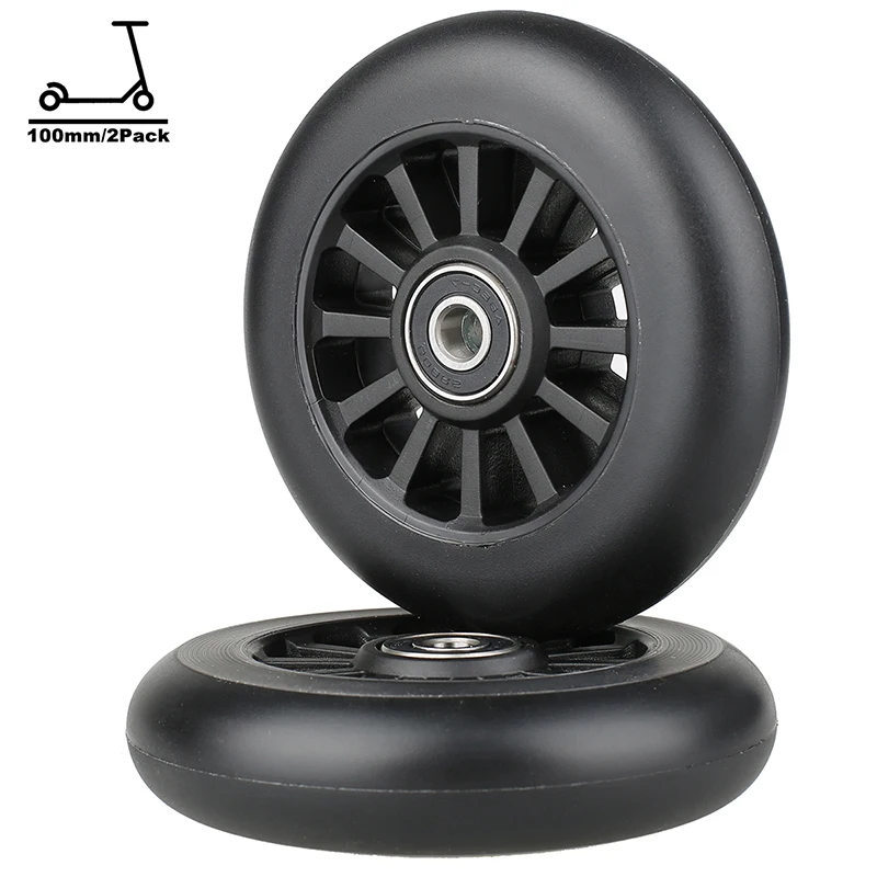 Kutrick Complete Metal 2pcs 100mm Pro Stunt Scooter Replacement Wheels with ABEC-9 Bearing Kutrick Complete Metal 2pcs 100mm Pro Stunt Scooter Replacement Wheels with ABEC-9 Bearing