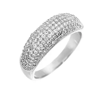 

Кольцо из серебра с фианитами R00027