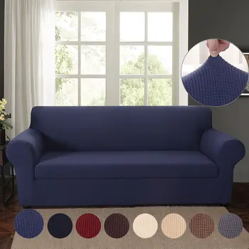 

Jacquard Stretch Sofa Covers Solid Color Elastic Sectional Throw Couch Corner Cover Cases For Furniture Armchairs Home Decor New