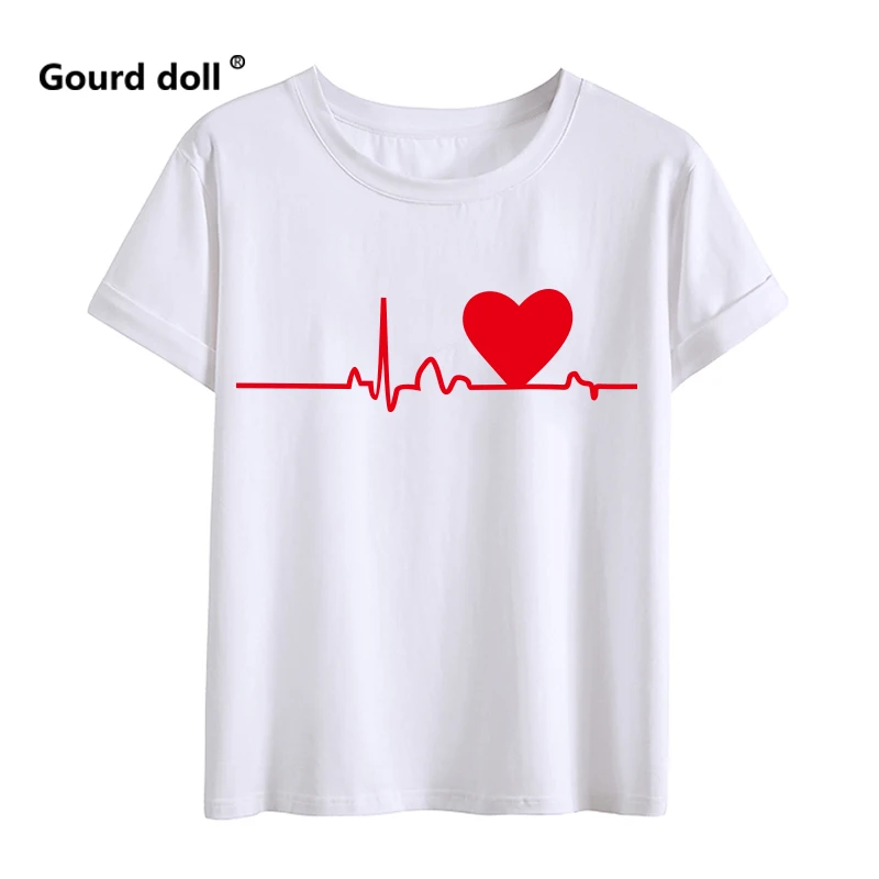 T-shirt manches courtes imprimé en coton pour mère, père, fille et fils, vêtements assortis pour la famille, rouge