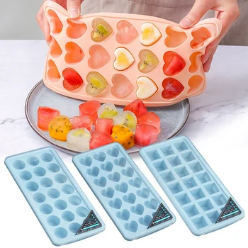 

Silicone Mold Ice Cubes Tray 21 Cavity Kitchen Tool Portable Home DIY Moulds YE-Hot
