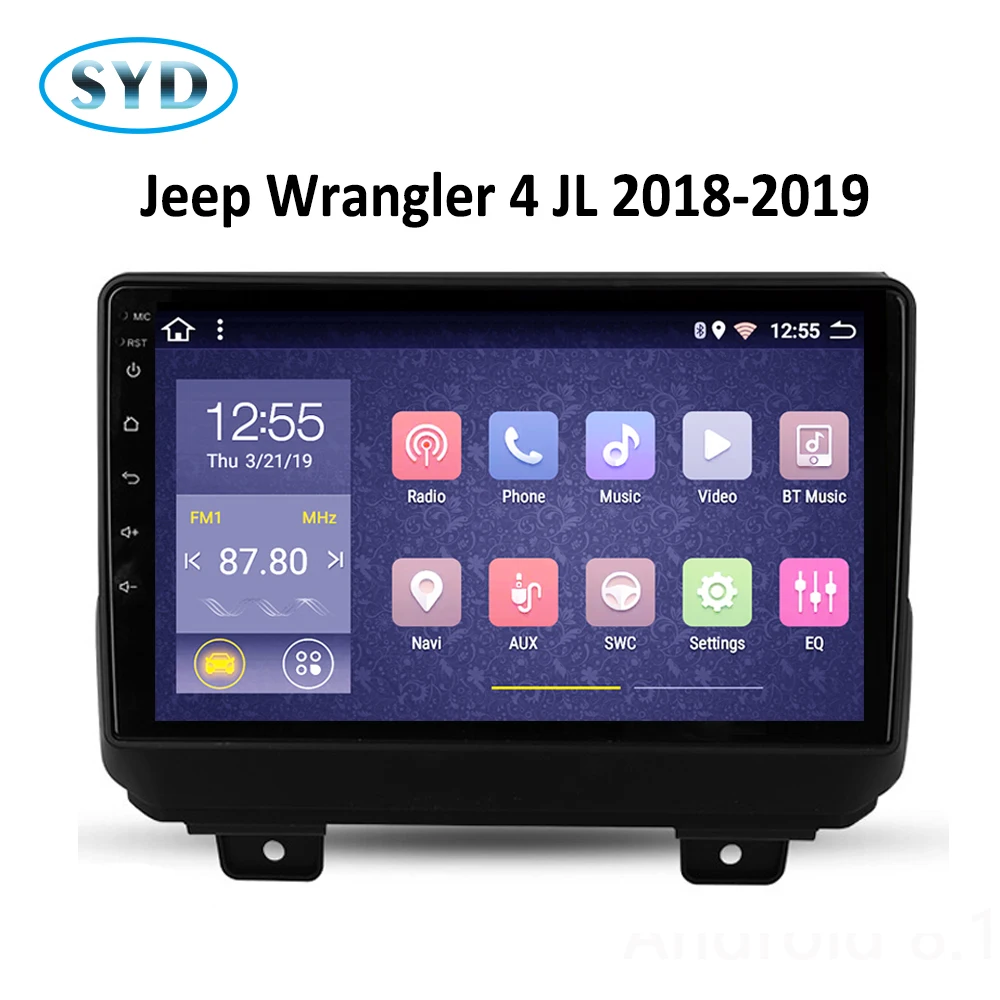 Автомагнитола для Jeep Wrangler 4 JL мультимедийный проигрыватель DVD стерео экран 2018 2019