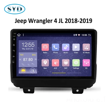 

multimedia for auto for Jeep Wrangler 4 JL DVD stereo screen 2018 2019 1din android car radio player 9 inch 8 core carplay Navi