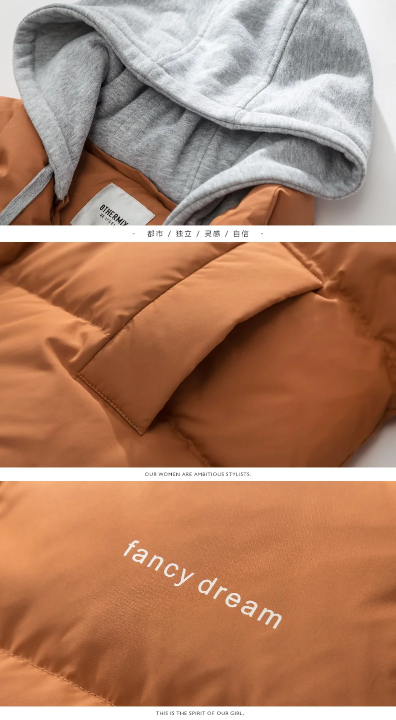White duck down jacket female in 's new fashion coat in the fall and winter of long