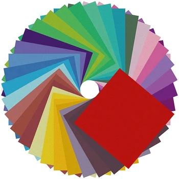 

Origami Double-Sided Color-250 Sheets-50 Colors-Beginner 6 Inch Square Easy Origami