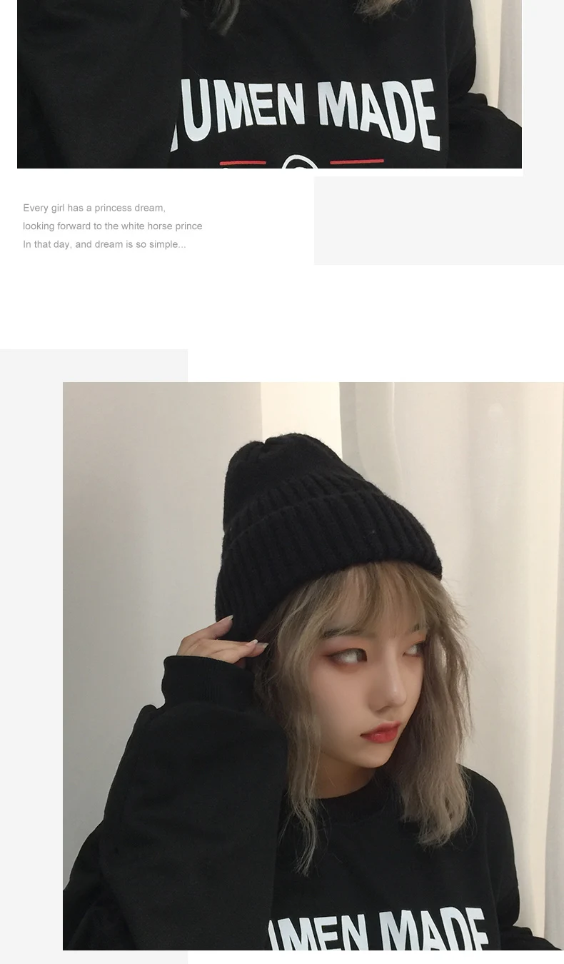 H3567 Теплая Шапка-бини с защитой ушей для женщин и мужчин, вязанная осенне-зимняя шапка Skullies, корейские однотонные Модные Простые головные уборы для отдыха