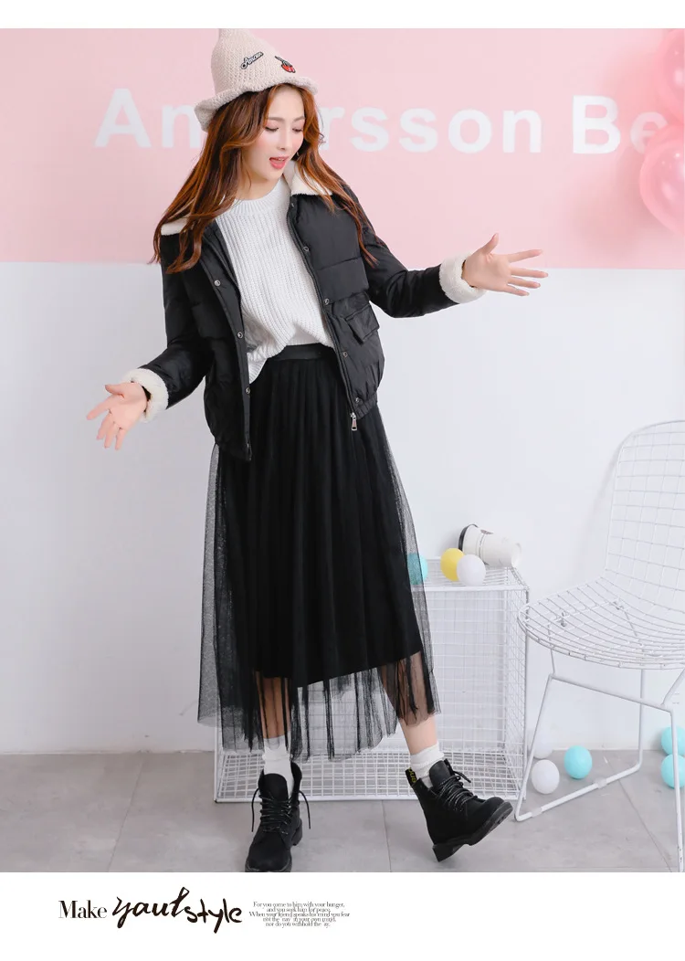 Best Friend-Photo Shoot Winter New Style-Lambs Wool Short down Jacket Cotton-padded Clothes Fashion Ladies' Cotton-padded C