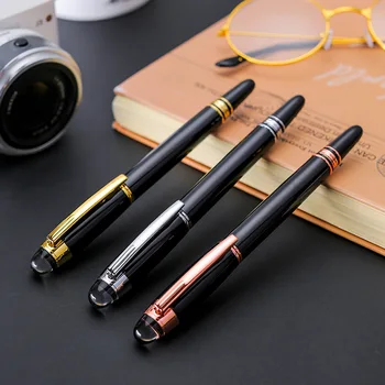 

luxury Crystal tip metal ballpoint pen high-end gift ballpoint pen rotating barrel pens for writing