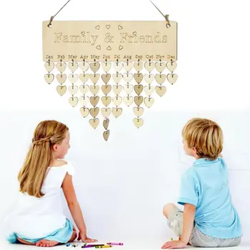 

Birthday Gifts Family Birthday Board Reminder Wall Wooden Calendar Listing Home Decoration