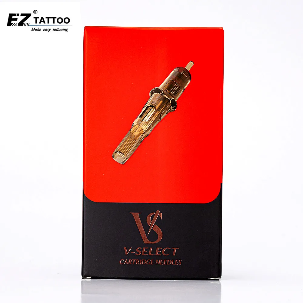 

EZ V-Select Cartridge Needles #10 Bugpin Curved Magnum Tattoo Needles Elastic Membrane & Precise Positioning System 20 pcs/Box