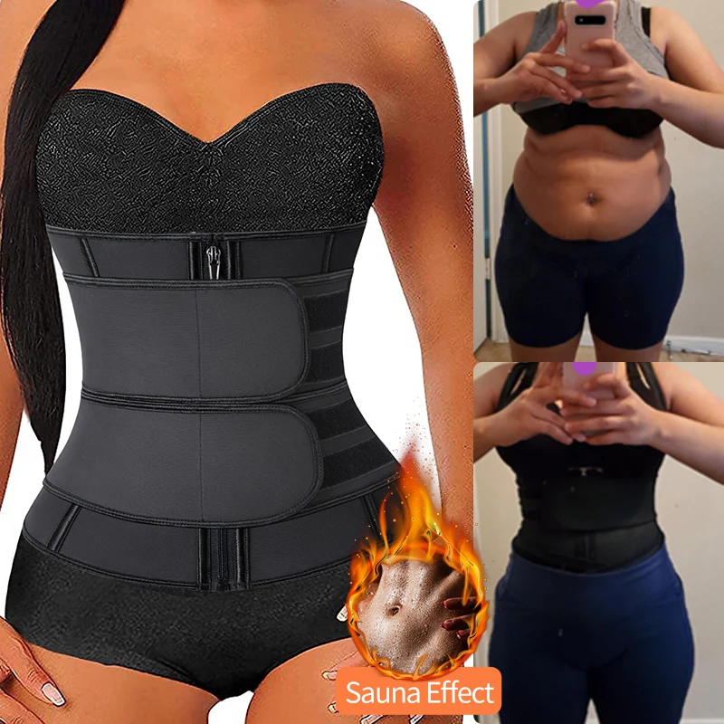 

Neoprene Sauna Waist Trainer Corset Sweat Belt for Women Sauna Sweat Belt Workout Fitness Compression Waist Cincher Shapewear