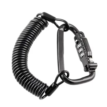 

Anti-theft Combination Lock For Motorcycle Helmet Accessories Universal Telescopic Spring Buckle Rope Lock Device