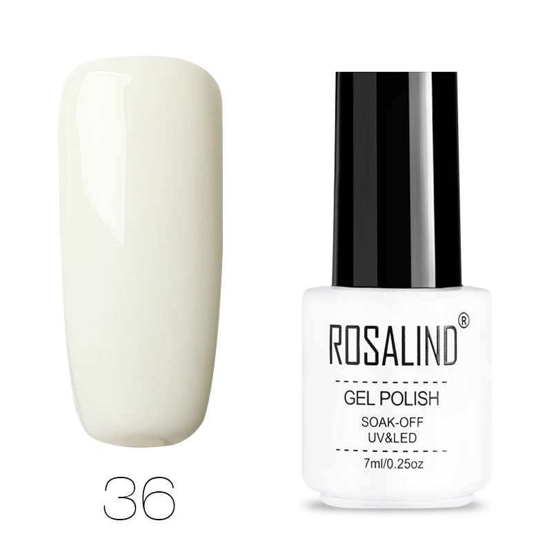 36 ROSALIND Гель-лак для ногтей все для маникюра Полупостоянный Vernis верхнее покрытие УФ светодиодный Гель-лак впитываемый для ногтей художественный Гель-лак для ногтей - Цвет: 36