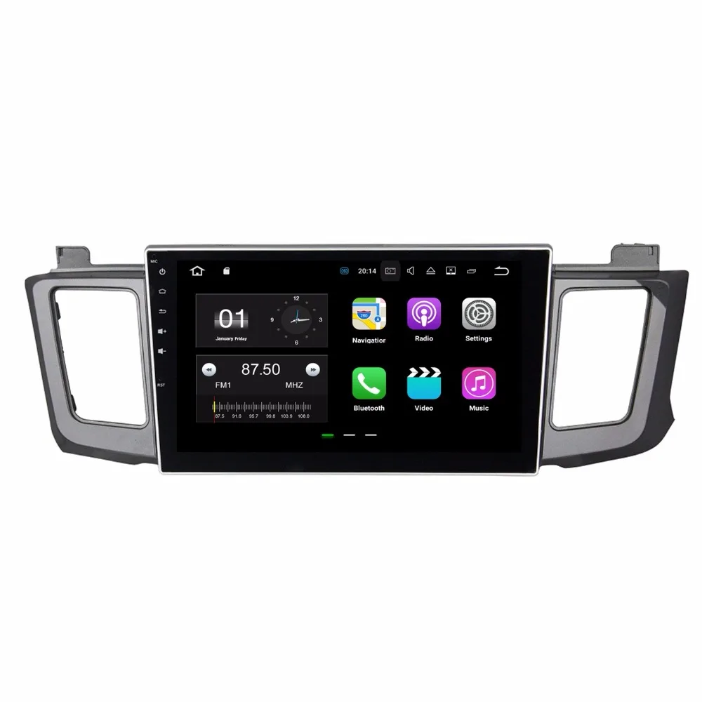 10," четырехъядерный 1024*600 HD экран Android 9,0 Автомобильный gps Радио навигатор для Toyota RAV4 2013- с 4G/Wifi, DVR OBD 1080P