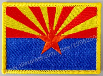 4 Arizona Флаг вышивка нашивки значки США Соединенные Штаты Америки - Цвет: 4 Arizona