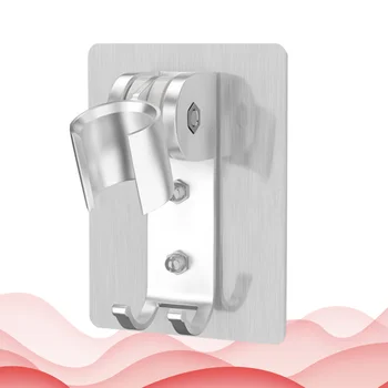 

1Pc Shower Head Holder Adhesive Aluminium Shower Nozzle Base Bracket Stand Holder for Home