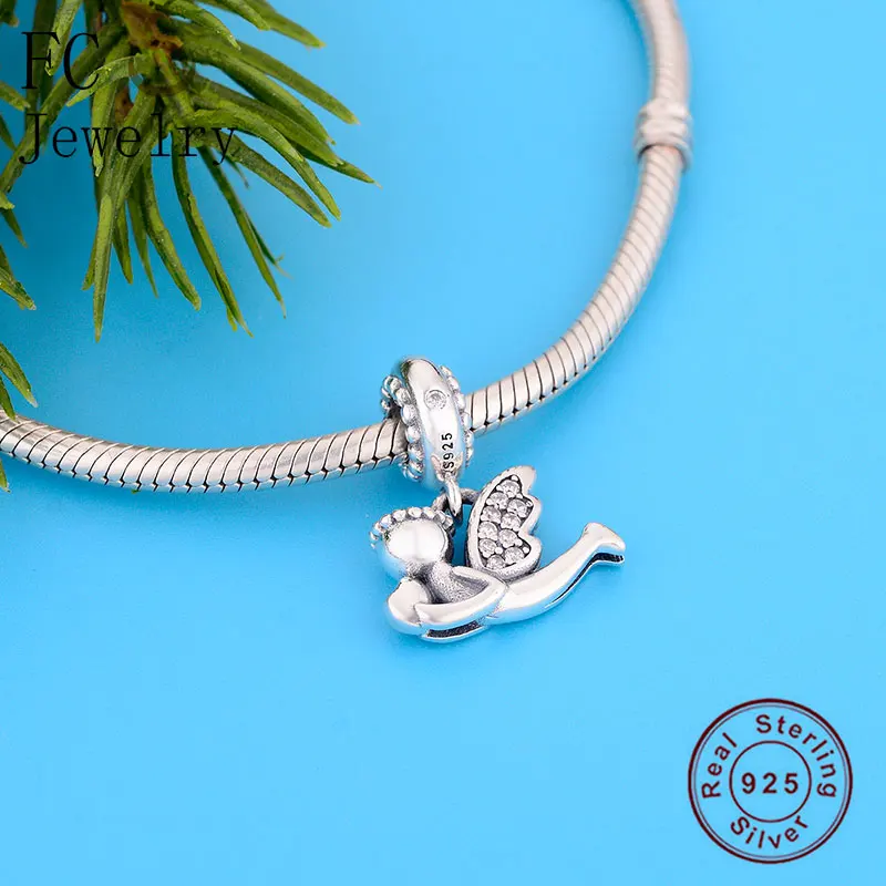 FC Jewelry подходит для брендового браслета 100% Серебро 925 пробы крылья ангела