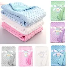 Одеяльца для новорожденных теплые флисовые Термальность мягкая прогулочная коляска со спальным Крышка Шапочка-бини с мультяшным рисунком Детские постельного белье для пеленания Обёрточная бумага детское банное полотенце