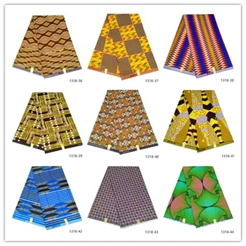 

african fabric high quality 2020 latest 100% polyester wax fabric 6yards ankara wax print african fabric african print 1318