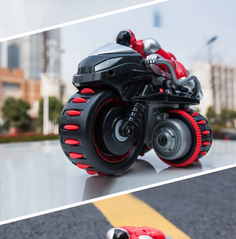 Детский мотоцикл электрический пульт дистанционного управления автомобиль мотоцикл Дрифт, 360 рулон градусов мотоцикл с музыкой гоночный мотоцикл мальчик игрушки