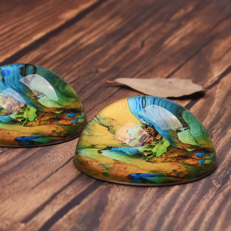 

Scenery Transparent Painting And Calligraphy PaperWeight Chinese Painting Tool