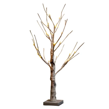 

Indoor Home Decoration Bedroom Gift Branches Artificial Night Portable Twig Battery Operated Table Lamp 24 LEDs Birch Tree Light