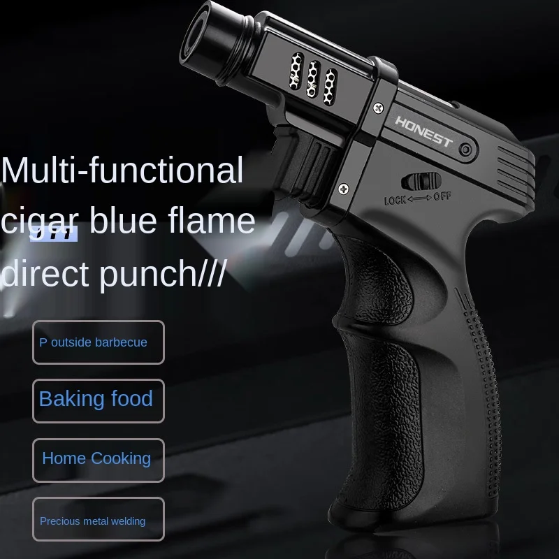 High Capacity Gas Lighter Torch Turbine Lighter Spray Gun Butane Super