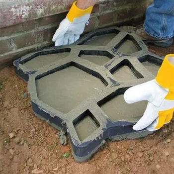 

pavement mold DIY Plastic Path Maker Mold Manually Pavement Cement Brick Molds Garden Stone Road Concrete Molds Pavement