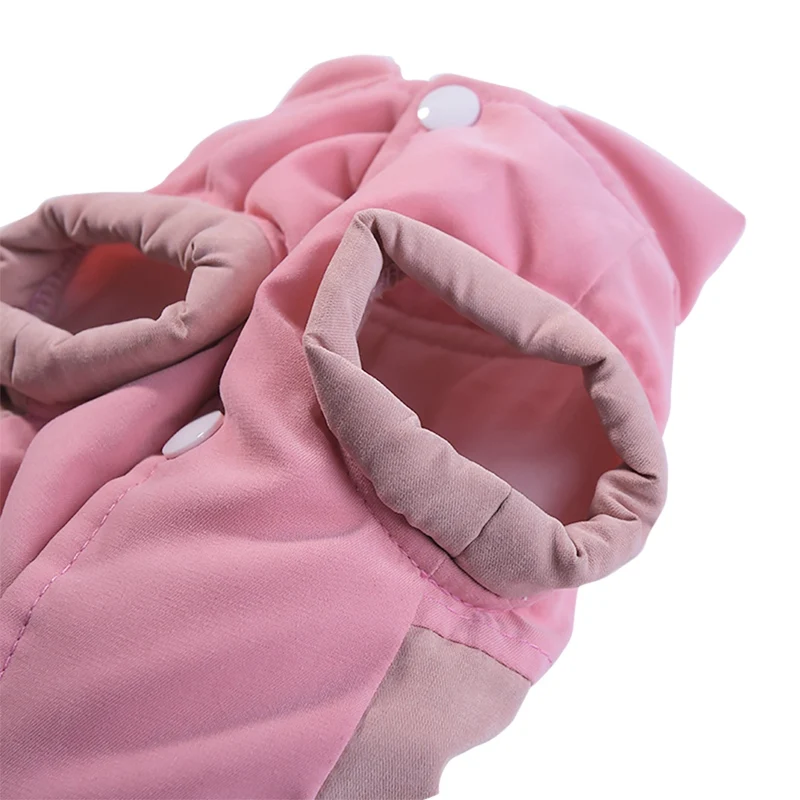 Зимняя одежда для домашних животных, пуховое хлопковое Стеганое пальто, теплая одежда из полиэстера и хлопка для собак