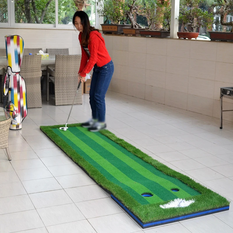 Отправить Putts Крытый/Открытый Гольф зеленый семейная практика портативный 0,75X3 см Мульти Фарватер высокий симулятор упражнения одеяло комплект