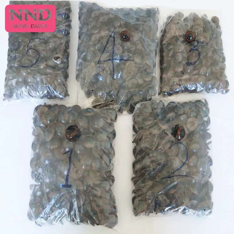Niuniu Daddy 10 шт. 10 цветов Крошечные круглые пластиковые прозрачные для игрушек защитные глаза+ Блестящие нетканые материалы+ твердая шайба для плюшевой куклы