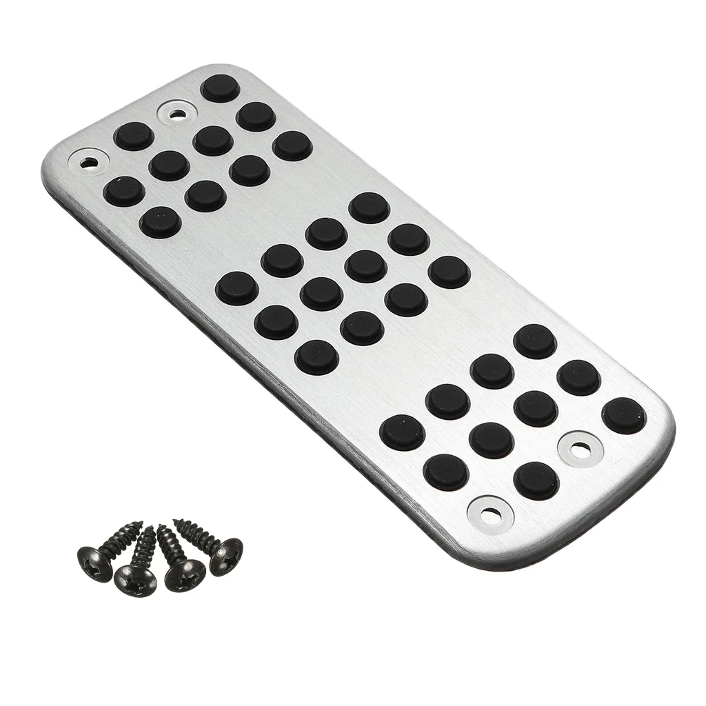 Stainless Steel Footrest Foot Rest Pedal Pad Cover Anti-slip Floorboard Replacement For Peugeot 206 206CC Vehicles