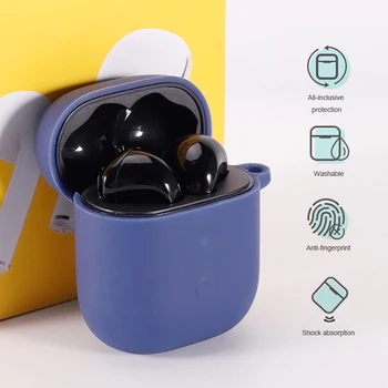 

Silicone Full Protective Cover For Realme Buds Air Case Bluetooth Earphone Protective Case Anti-Shock Flexible Earphone Accessor