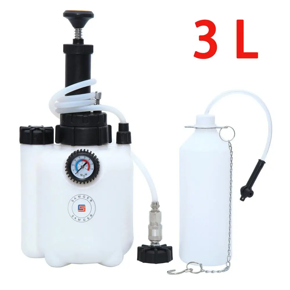 

Samger Auto Car Brake Fluid Oil Change Replacement Tool 3L Air Pneumatic Garage Vacuum Tool Set 40-58 PSI