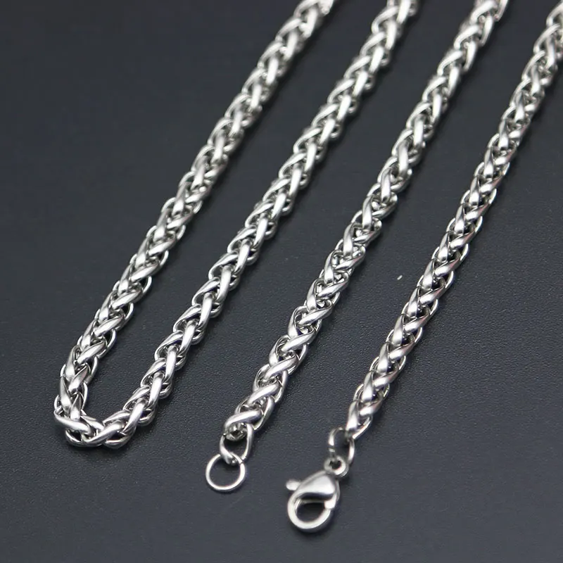 Long Chain Neckalce 316L Stainless Steel 2.5mm 3mm 4mm 5mm 6mm 7mm 8mm Lanterns Necklace For women men locket pendant | Украшения и