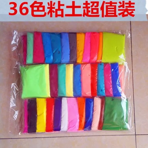 

Ultra-Light Clay 36 Color Gift Set Ultra-Light Colored Clay Bubble Non-toxic Environmentally Friendly Garage Kit CHILDREN'S Toy