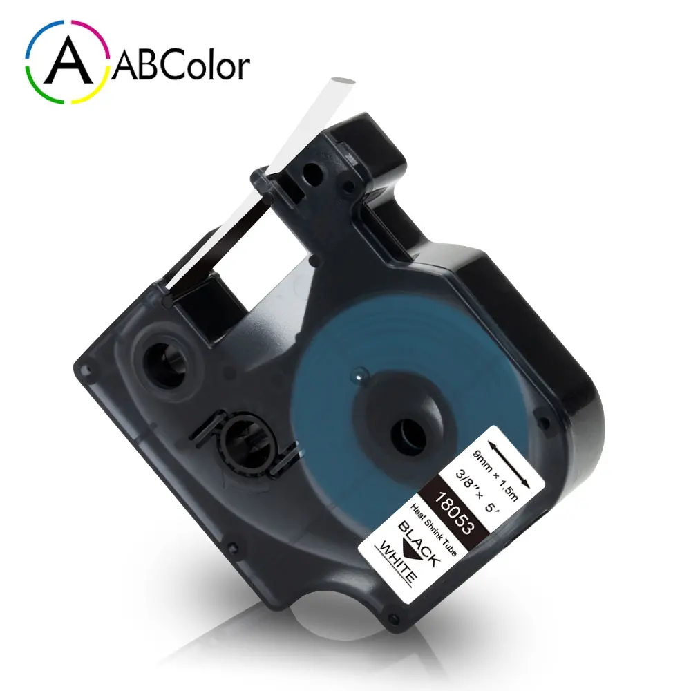 9 Millimetri 18053 Nastro Per Dymo Rhino Strizzacervelli Di Calore Nastro 18053 Industriale Nastro Adesivo Nero Su Bianco Per Dymo Rhino 4200 5200 500