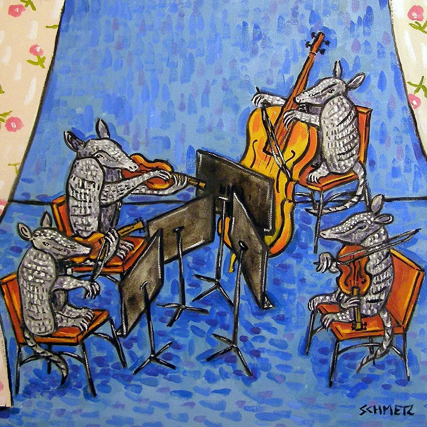 Armadillo String Quartet холст живопись плакаты и принты животные настенные картины для