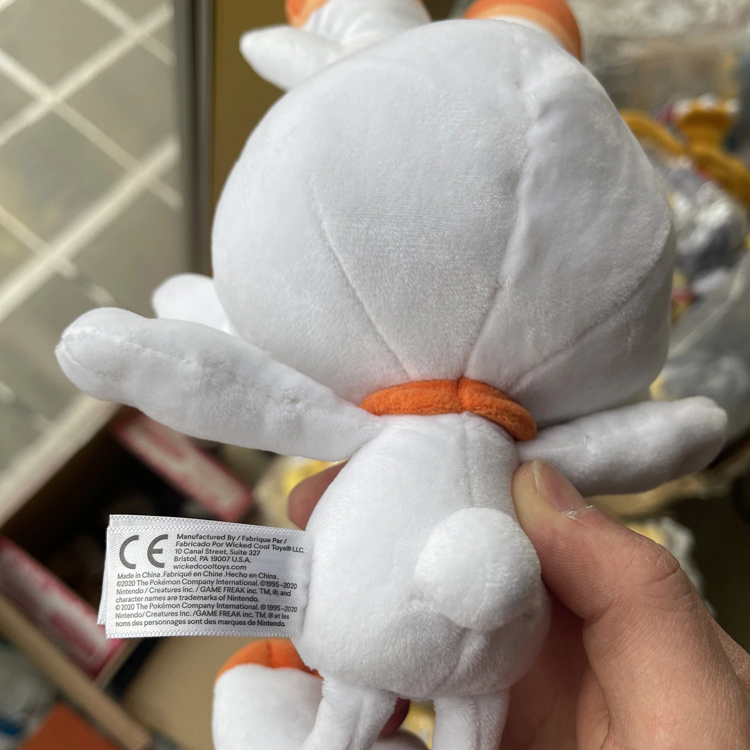 Peluche Pokémon Flambino Scorbunny