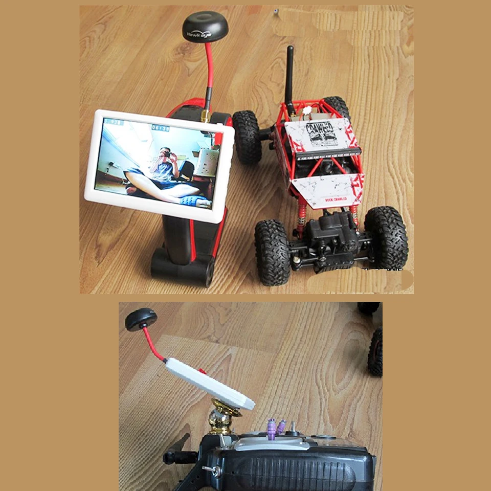 5,8G FPV Системы 48CH 200 мВт передатчик+ 2,3 мм HD FPV Камера+ UVC/5 дюймов приемник для монитора с видом от первого лица для зубочистки Drone