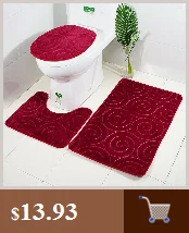 Zeegle 3 шт.. набор ковриков для ванной фланелевые напольные коврики для ванной комнаты коврик для унитаза коврики для ванной комнаты