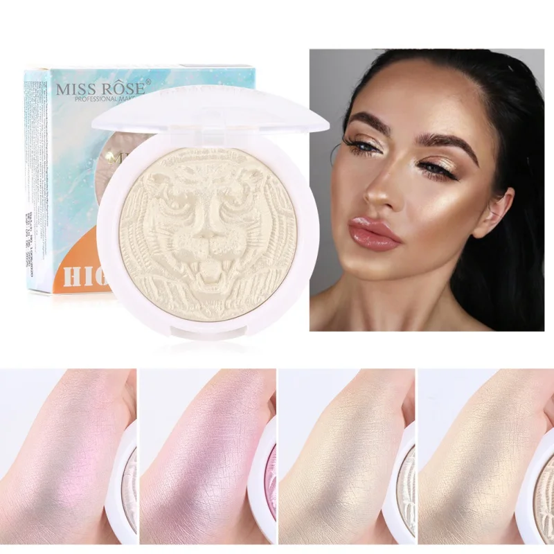 4 Colors Highlighter Powder Glitter Palette Shining Pearlescent Shimmer