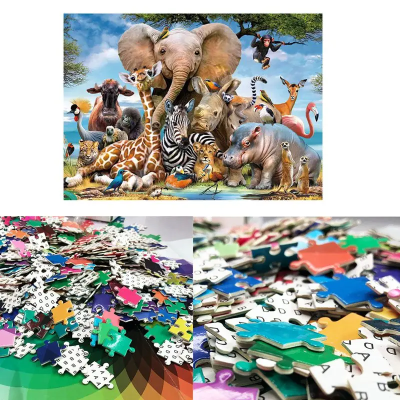 

1000Pcs/Set Intelligence Puzzle Educational Toys Decompression Jigsaw Puzzles Scenery Space Stars Birthday Gift for Kids/Adults