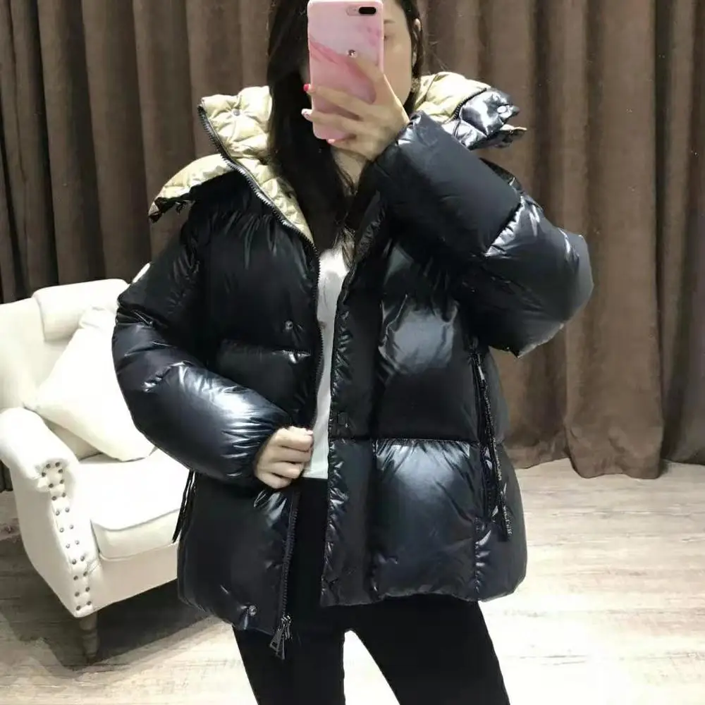

2019 Winter brand Monclair Women Down Coat Ultra Light Down Jacket Green Black Down Puffer Jacket Hooded Girl Lady