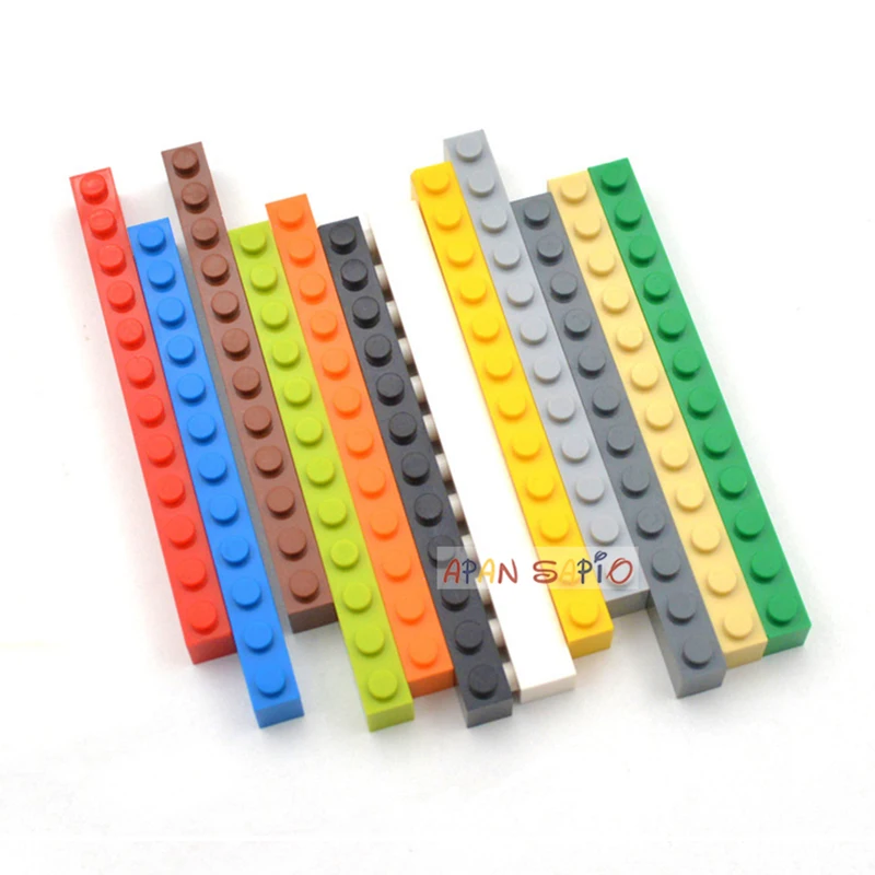DIY 빌딩 블록, 두꺼운 피규어 벽돌, 교육용 크리에이티브, 어린이 6112 장난감과 호환 가능, 100PCs, 1x12 도트