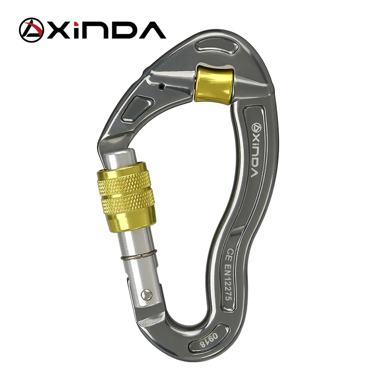 XINDA профессиональный открытый скалолазание 25KN Натяжной замок безопасности