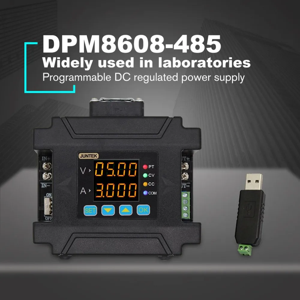 DPM8608-485 источник питания линии связи понижающее напряжение дистанционного цифрового управления постоянного напряжения тока dc-dc понижающий 60 в 8А