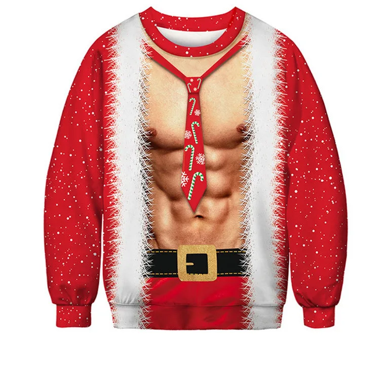 2019 Нейтральный мужской женский Уродливый Рождественский свитер праздничный