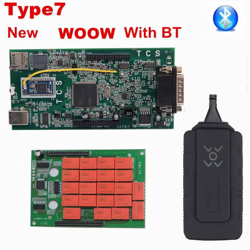 Испания запас! OBDIICAT TCS PRO V3.0 Plus. R1 Бесплатный keygen Bluetooth автомобили Грузовики OBD2 диагностический инструмент - Color: TCS bt